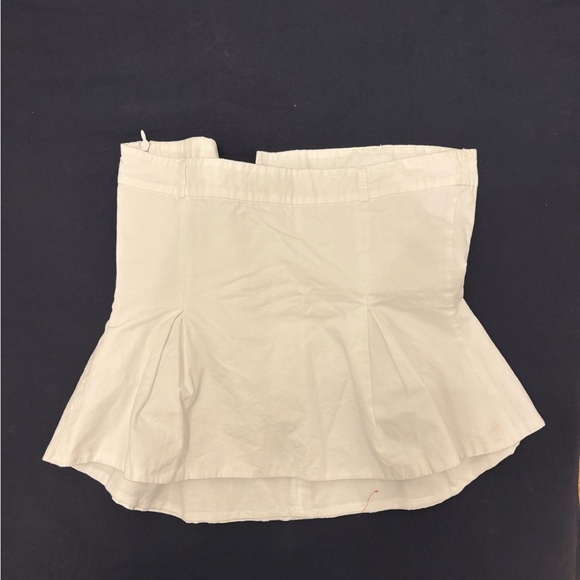 White Strapless Peplum Top - Picture 6 of 6